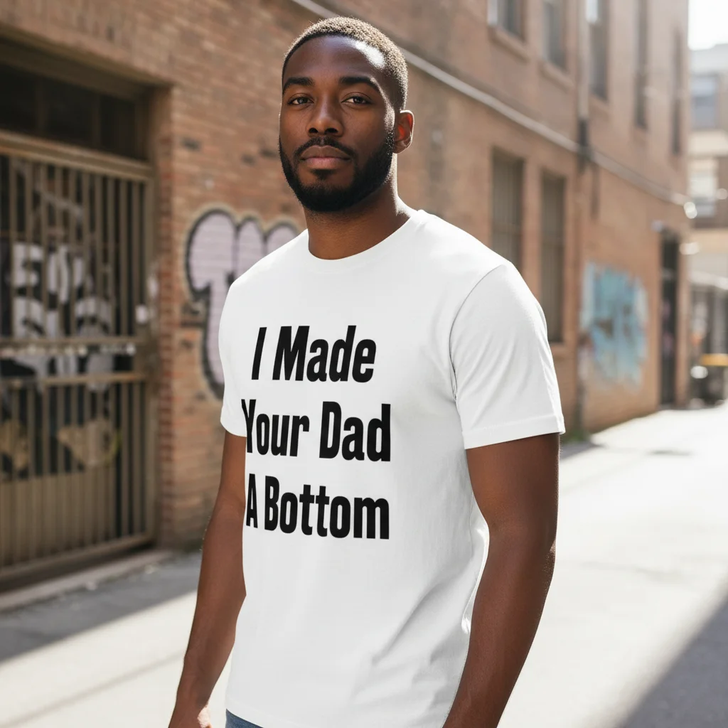 I Made Your Dad A Bottom Funny Tee for Adults