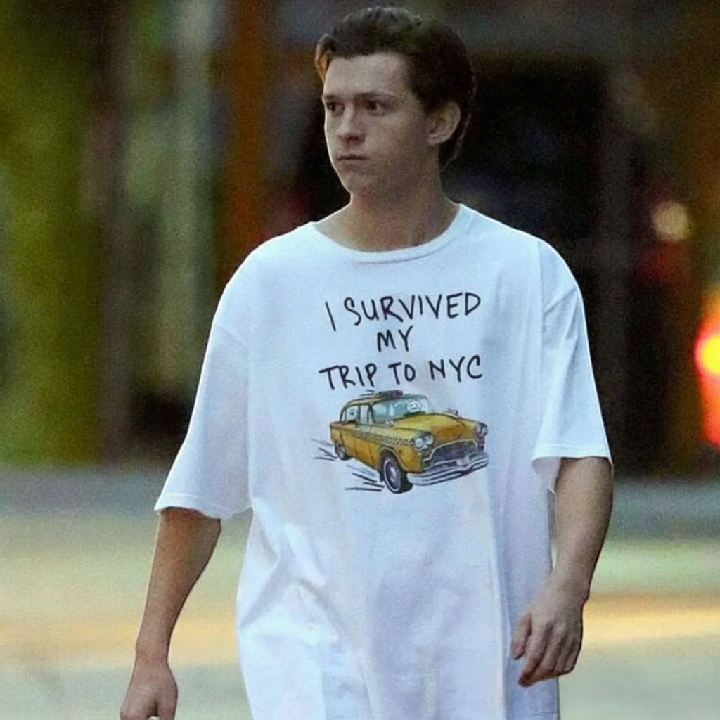 I Survived My Trip To NYC Shirt Funny Yellow Taxi Graphic Tee Souvenir