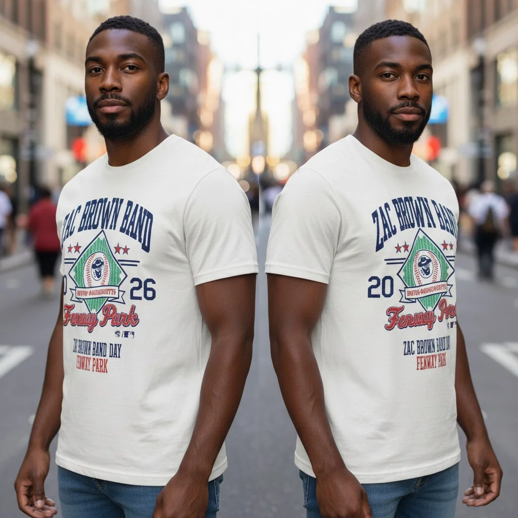 Zac Brown Band Fenway Park 2026 Tee Boston Concert Souvenir