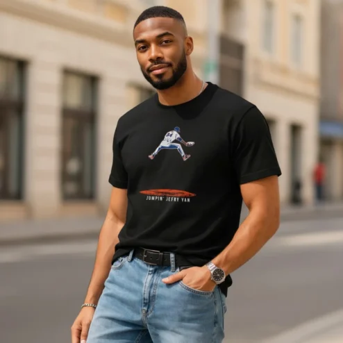 Jumpin' Jefry Yan Strikeout Celebration Tee Baseball Fan Meme Shirt