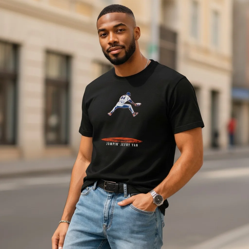 Jumpin' Jefry Yan Strikeout Celebration Tee Baseball Fan Meme Shirt