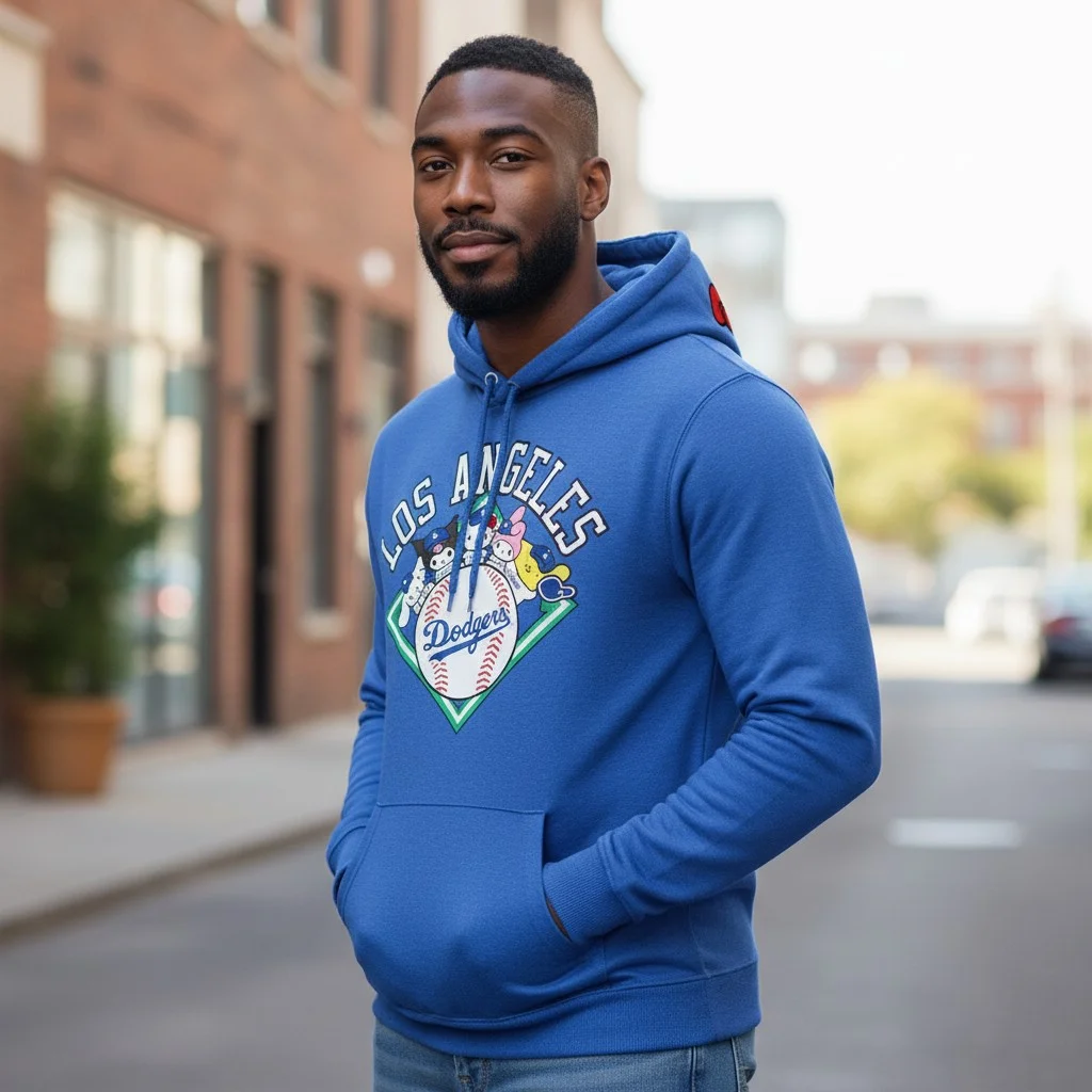Los Angeles Dodgers Hello Kitty Game Day Pullover Hoodie