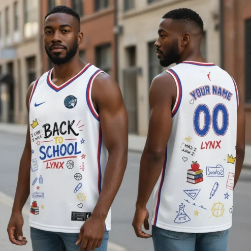 Back to School I Can I Will Lynx Custom Basketball Jersey