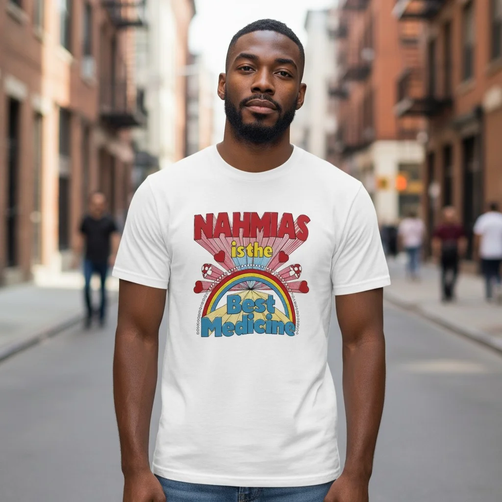 NAHMIAS is the Best Medicine Graphic Tee Retro Streetwear Shirt