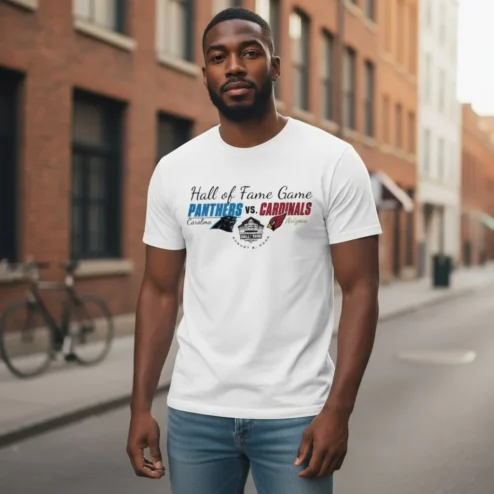 Hall of Fame Game 2026 Panthers vs Cardinals Tee Preseason Matchup Apparel