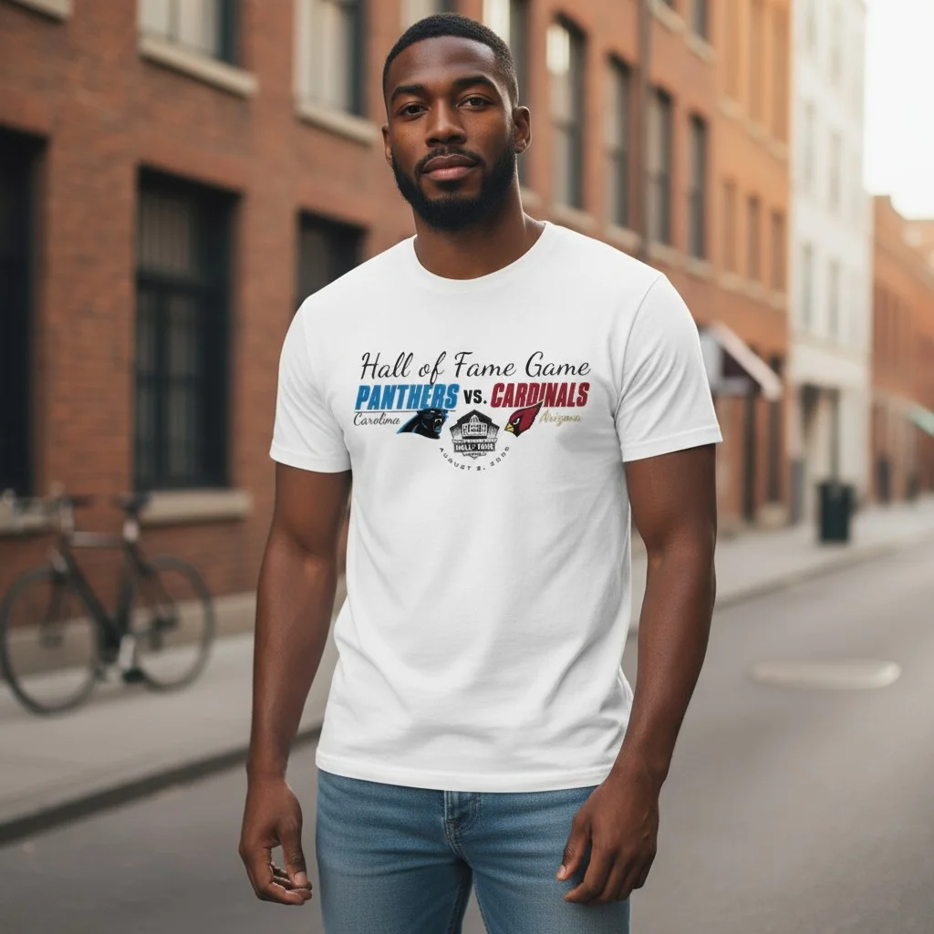 Hall of Fame Game 2026 Panthers vs Cardinals Tee Preseason Matchup Apparel