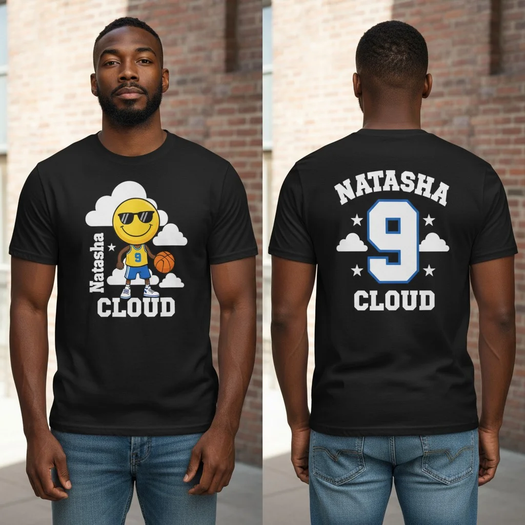 Natasha Cloud Number 9 Basketball Fan Tee