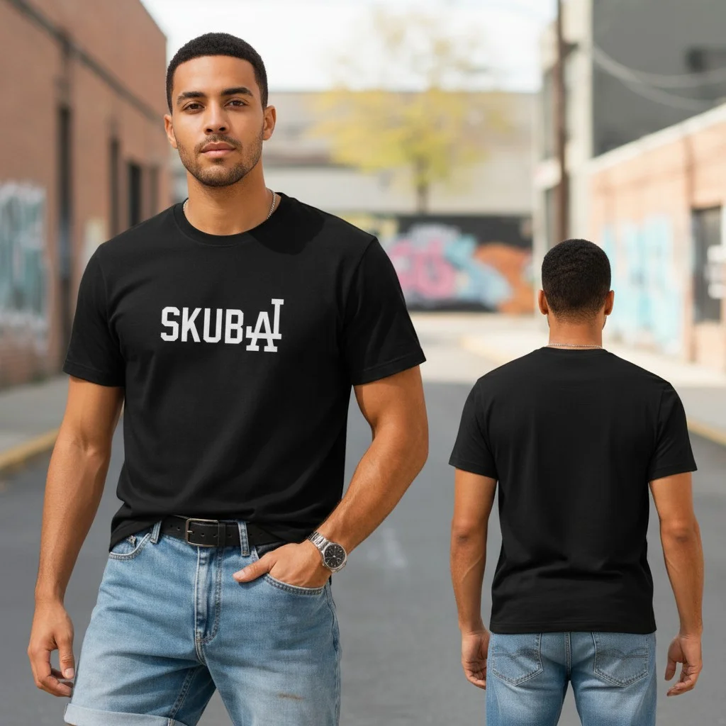 SKUBAI Graphic Tee LA Style Baseball Fan Shirt
