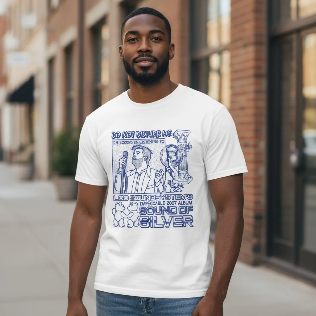 LCD Soundsystem Sound of Silver Tee Do Not Disturb Me I'm Locked In Shirt