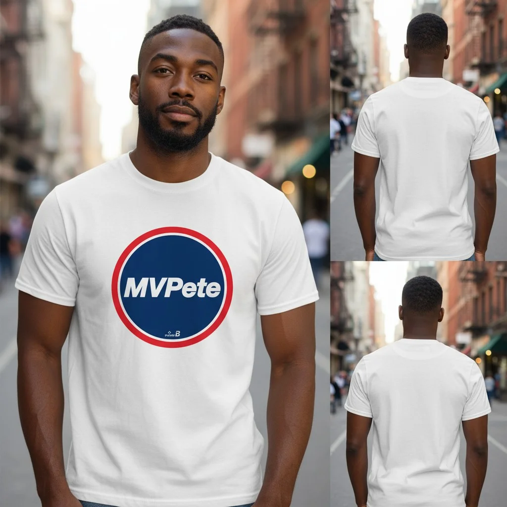 MVPete Tee Funny Baseball Fan Graphic Shirt Gift for Men