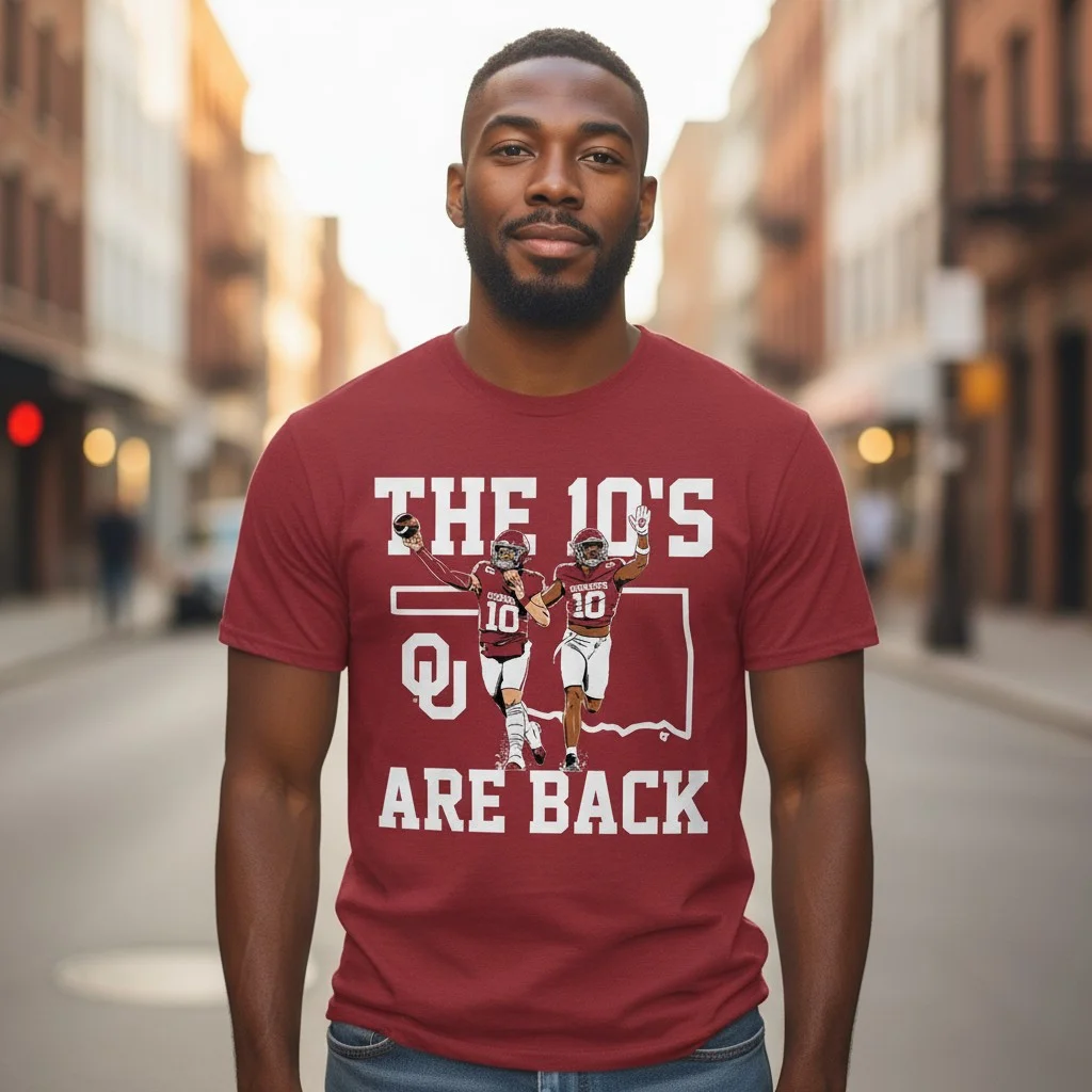 THE 10'S ARE BACK Oklahoma Sooners Throwback Tee OU Football Fan Gift