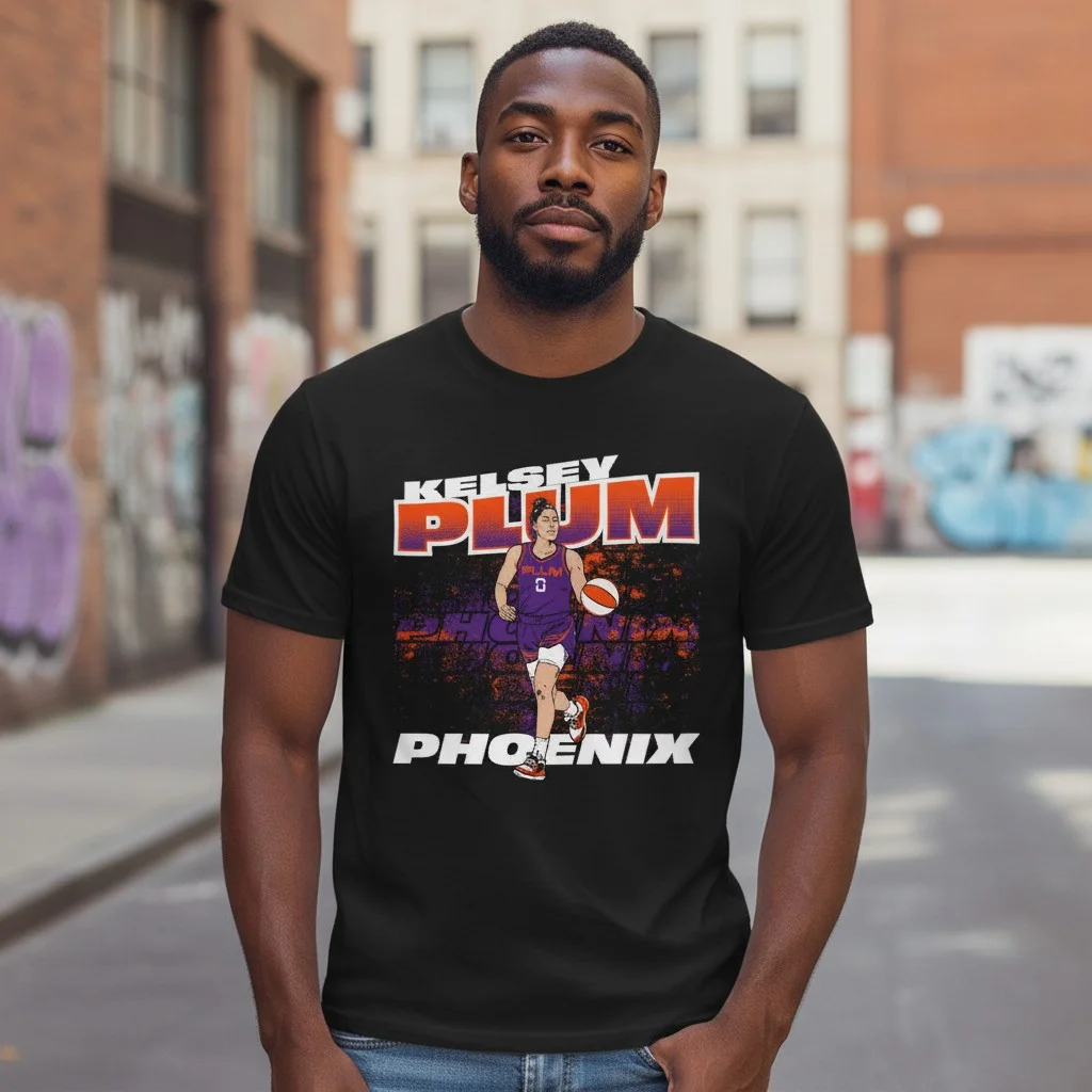 Kelsey Plum Phoenix Tee Retro Mercury Basketball Fan Gear