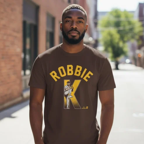 Robbie K Baseball Pitcher Graphic Tee Vintage Sports Fan Gift