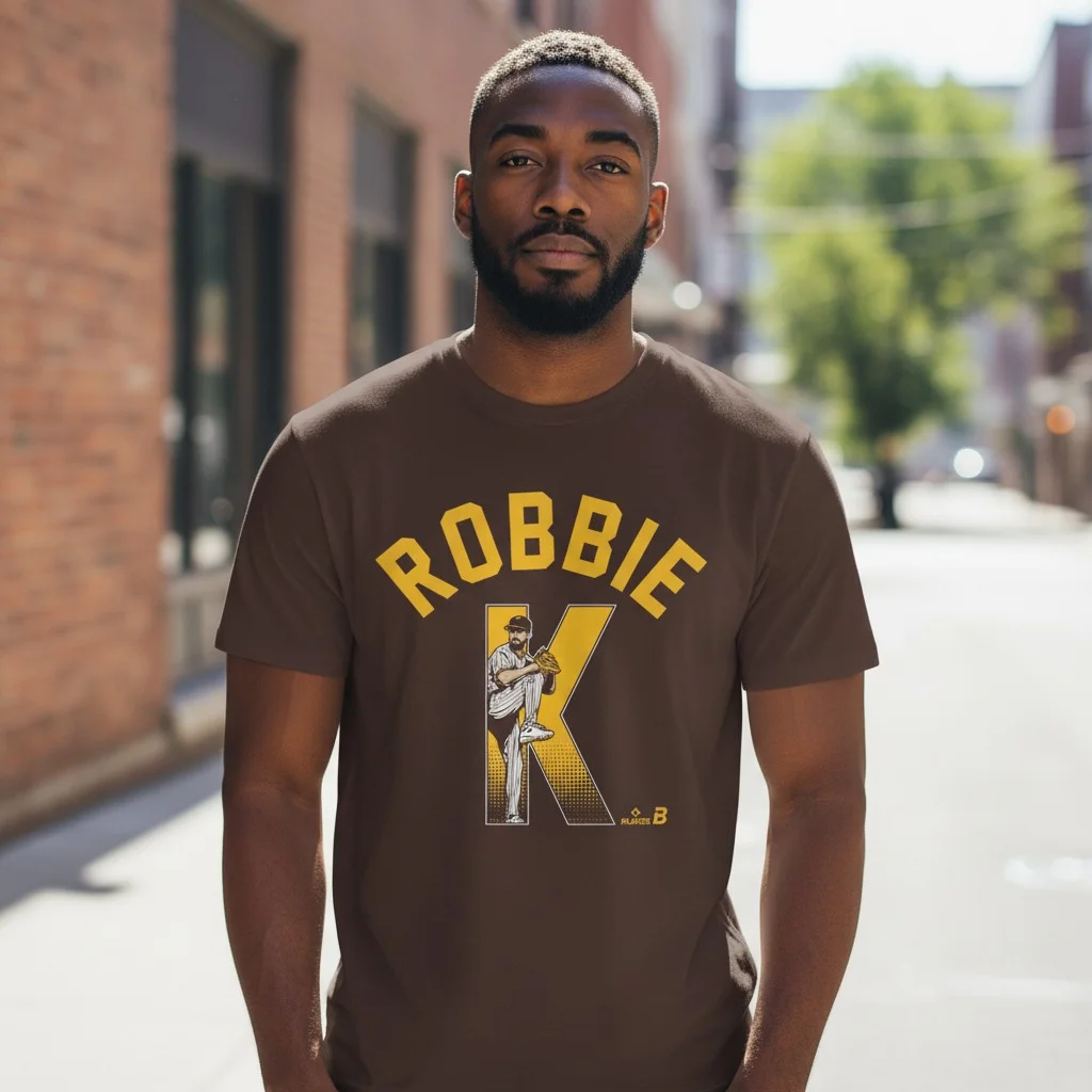 Robbie K Baseball Pitcher Graphic Tee Vintage Sports Fan Gift