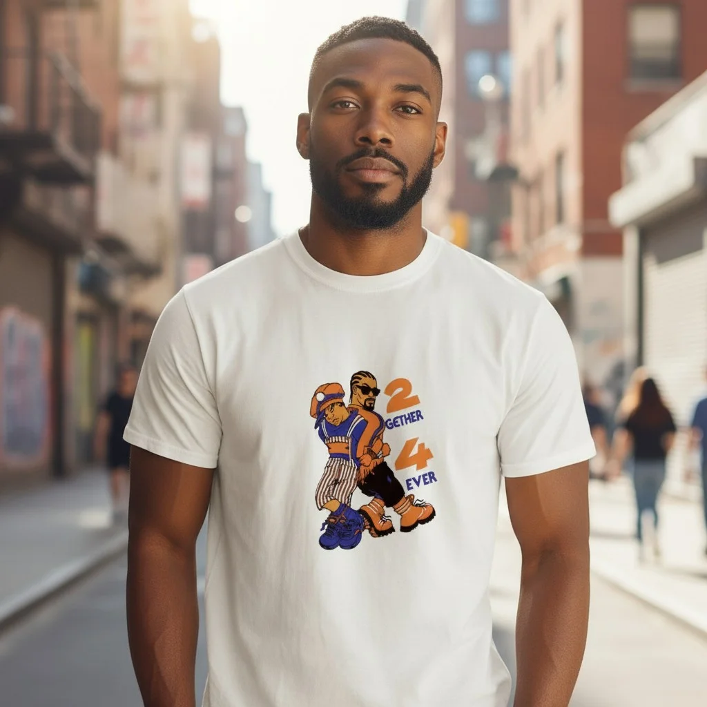 2 Gether 4 Ever Couples Tee Urban Cartoon Matching Anniversary Gift