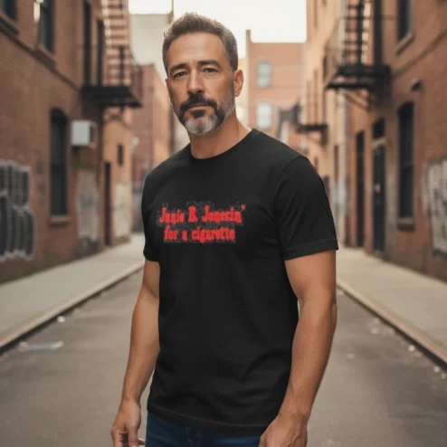 Junie B. Jonesin' For A Cigarette Parody Tee 90s Bookish Humor Shirt