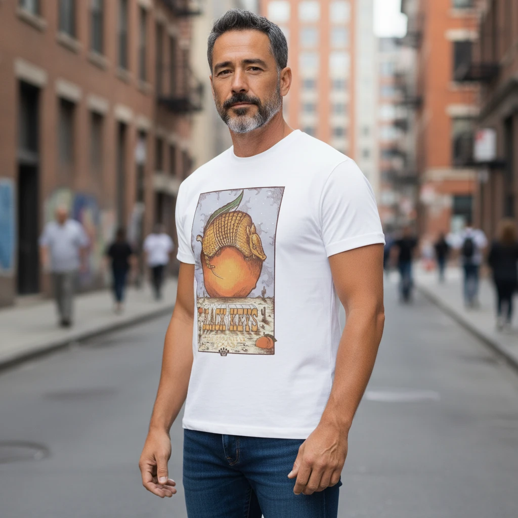 The Black Keys Armadillo Vintage Concert Tee Indie Rock Band Shirt