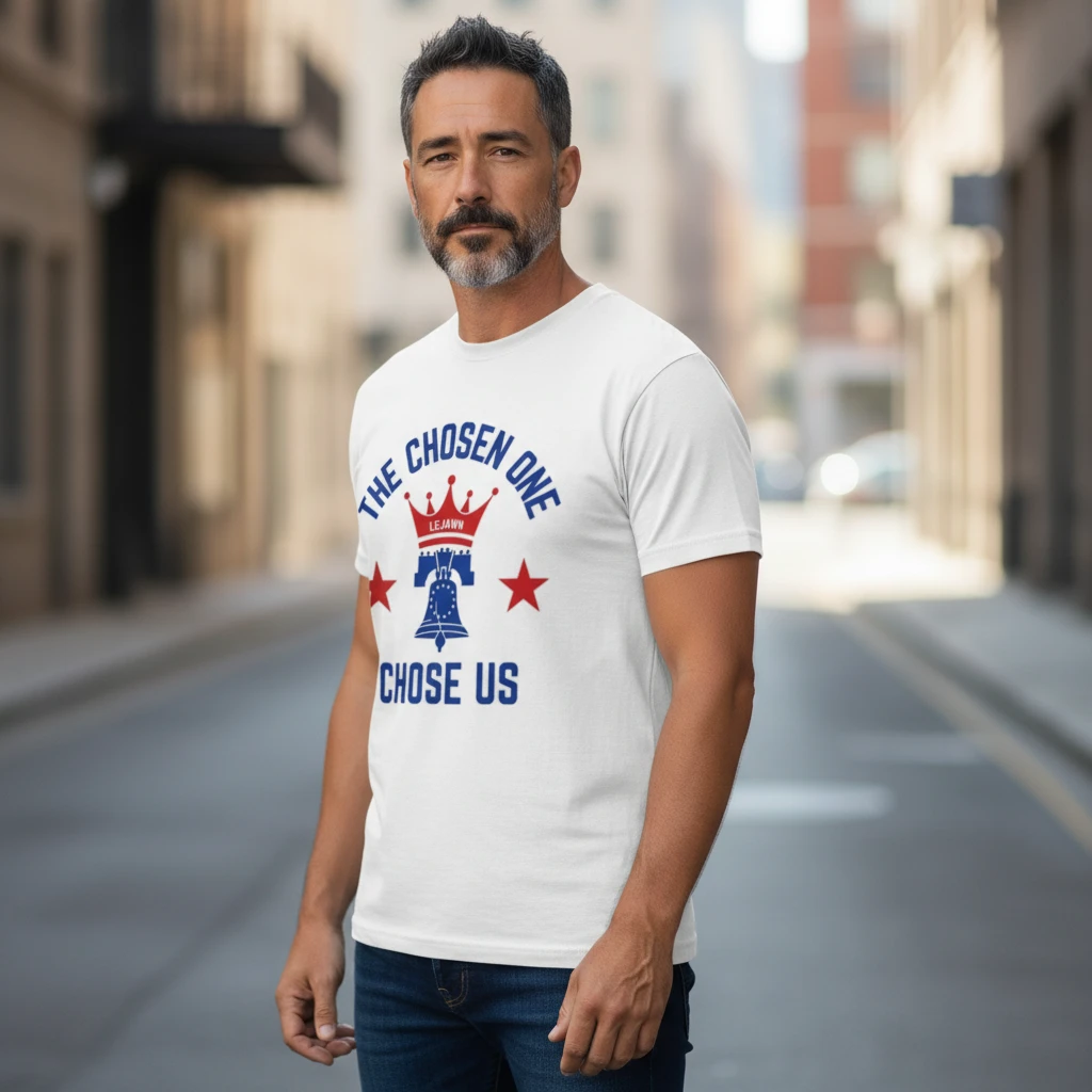 The Chosen One Chose Us LeJawn Tee Philadelphia Basketball Fan Shirt