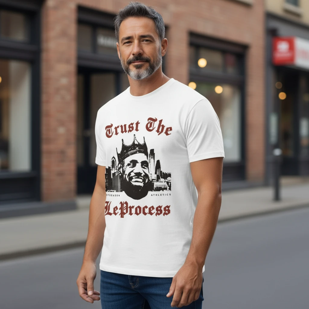 Trust The LeProcess Basketball Tee LeBron Parody Athletic Shirt for Men