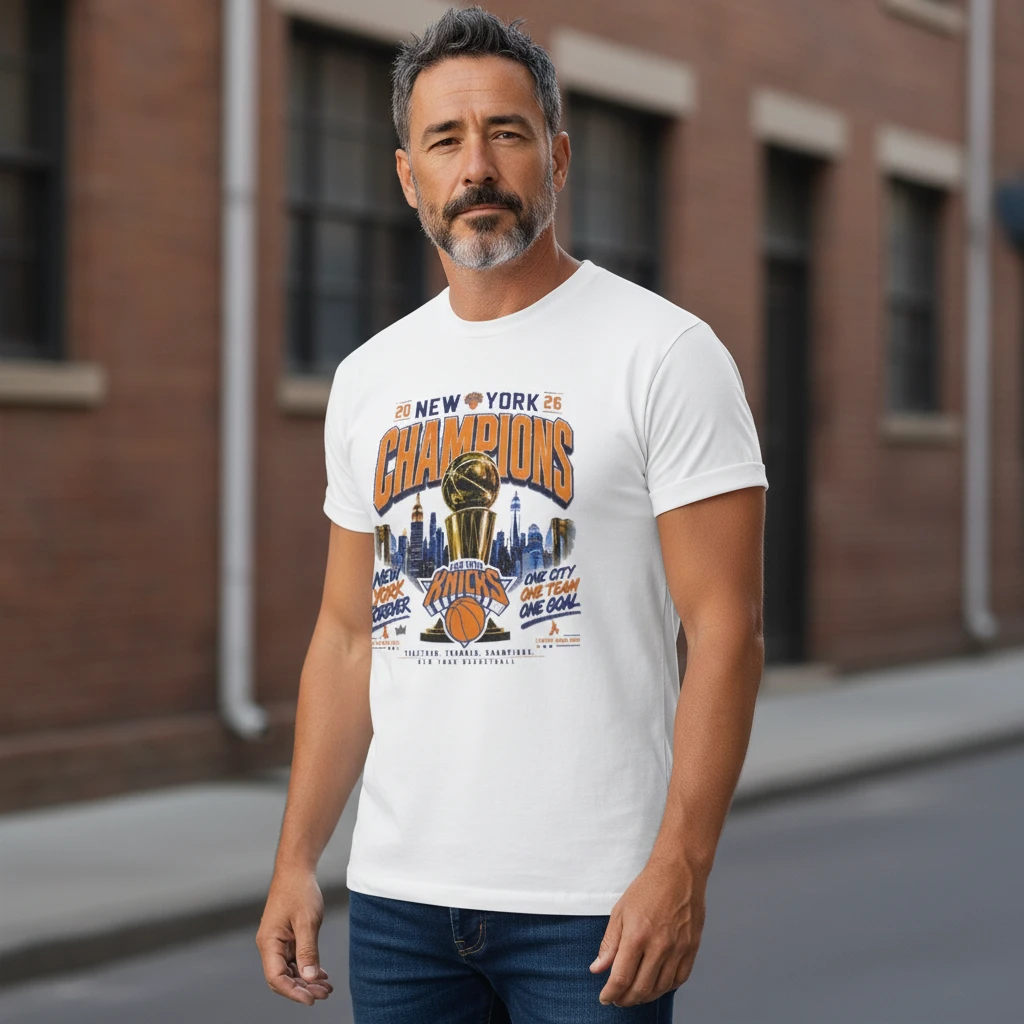 New York Forever 2026 Champions One City One Team Vintage Basketball Tee
