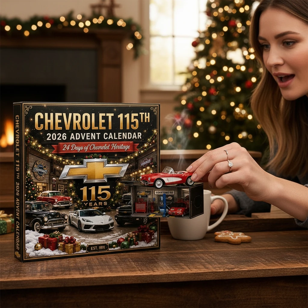 Chevrolet 115th Anniversary 2026 Advent Calendar 24 Days of Heritage Christmas Gift for Car Lovers
