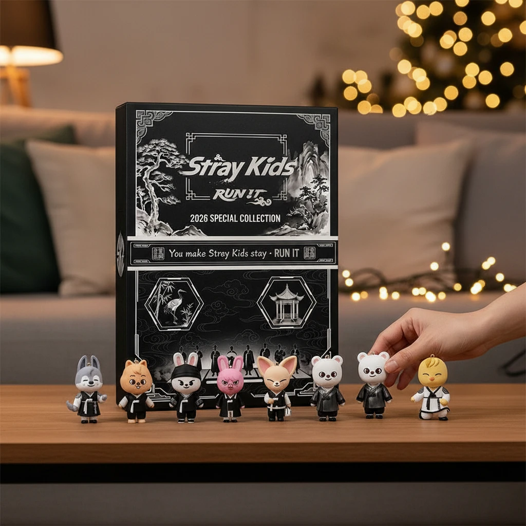 Stray Kids RUN IT 2026 Special Collection Collector Box and Figurines Set