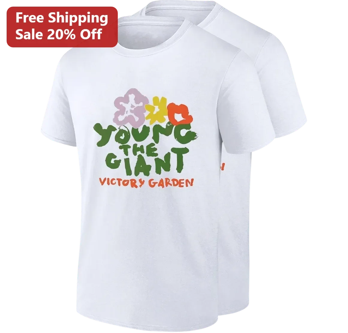 Young the Giant Victory Garden Tee, Indie Rock Band Album Graphic Shirt, Music Tour Merch Gift for Fans