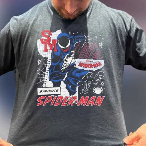 Your Friendly Neighborhood Spider-Man Symbiote Graphic Tee, Marvel Comic Superhero Shirt for Fans