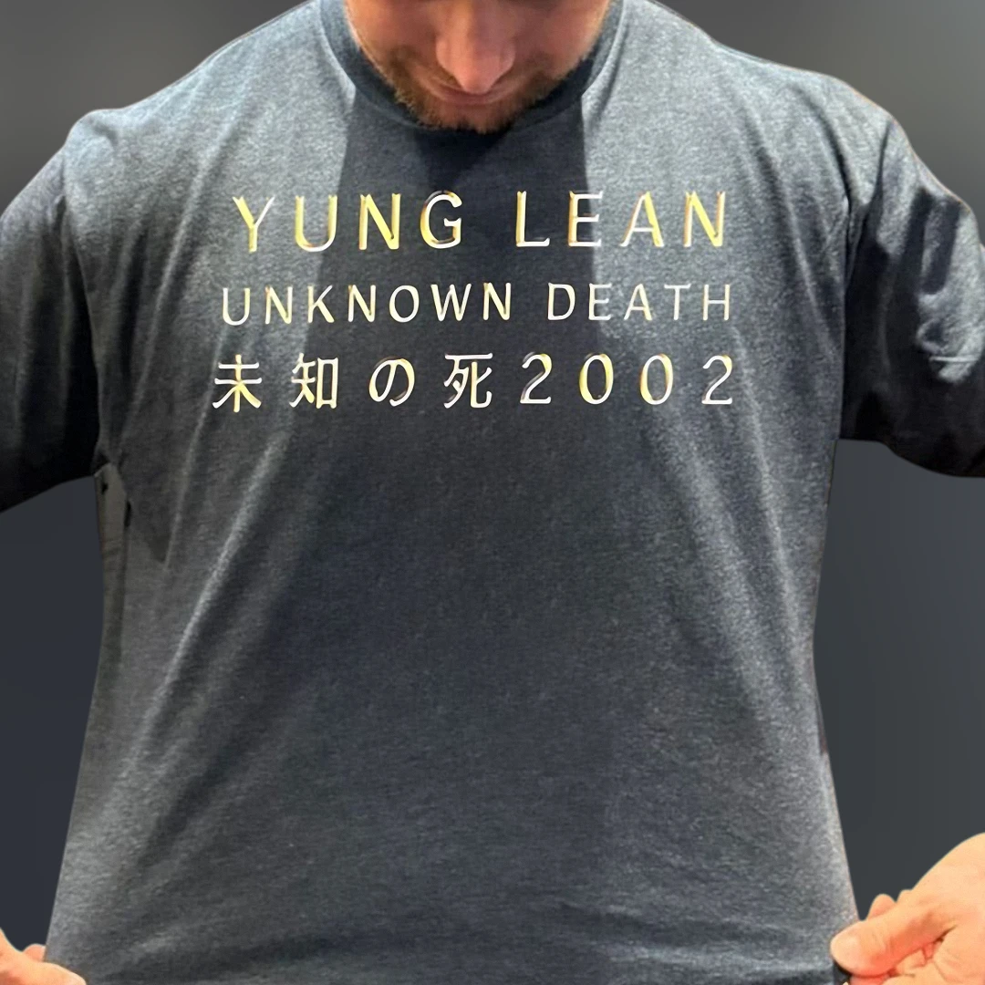 Yung Lean Unknown Death 2002 Tee Vintage Hip Hop Rap Graphic Shirt