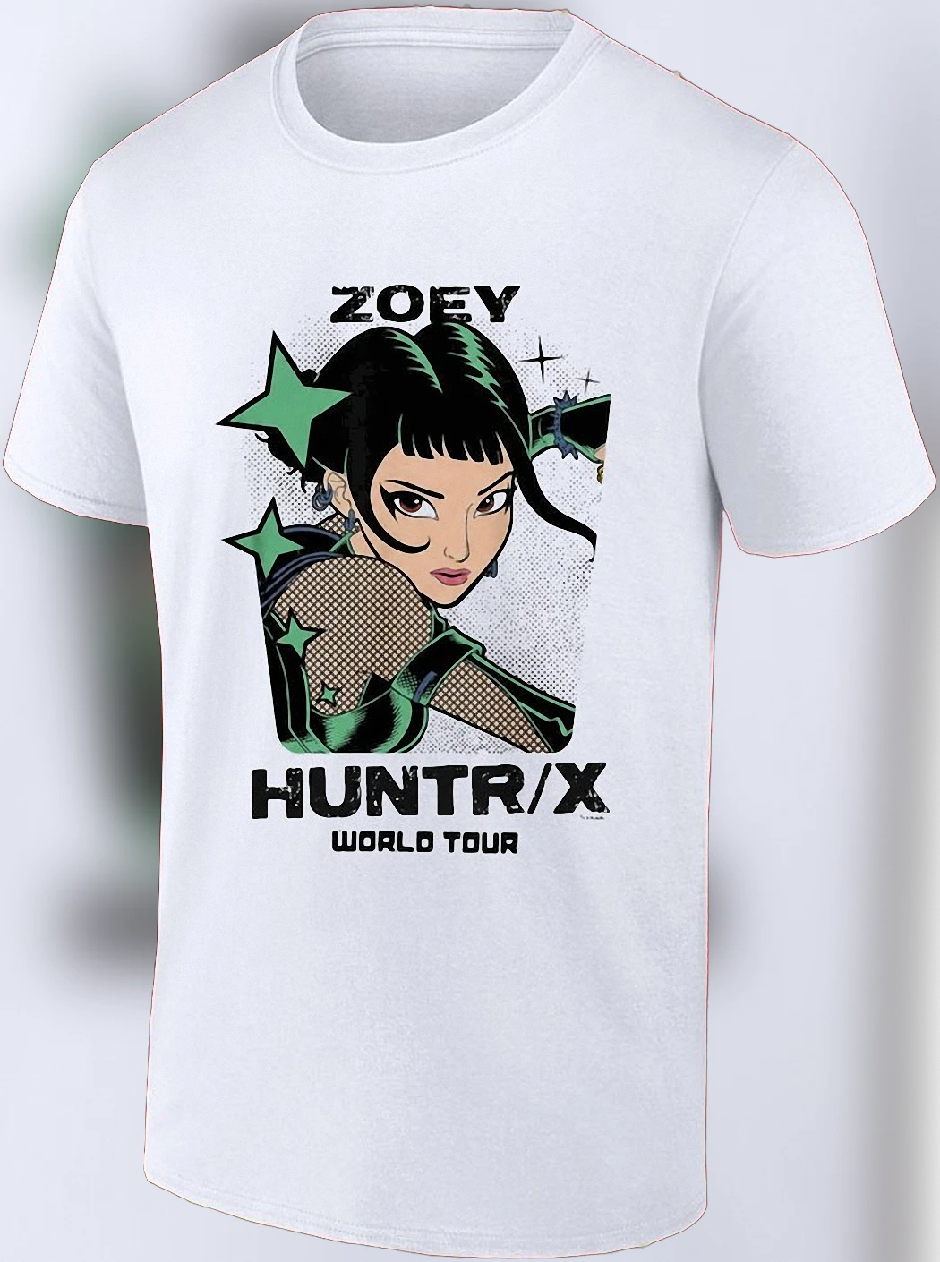 Zoey HUNTR/X World Tour Tee, Vintage Anime Concert Merch Graphic Shirt, Retro Streetwear Fan Gift