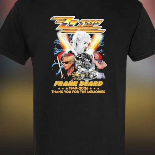 ZZ Top Frank Beard Tee, 1949-2026 Thank You for the Memories Vintage Bootleg Tribute T-Shirt