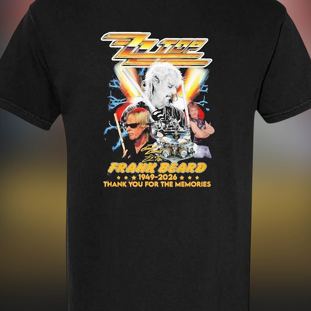 ZZ Top Frank Beard Tee, 1949-2026 Thank You for the Memories Vintage Bootleg Tribute T-Shirt