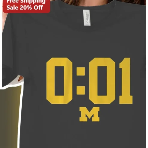 0:01 M Tee Michigan Wolverines Fan Graphic T-Shirt