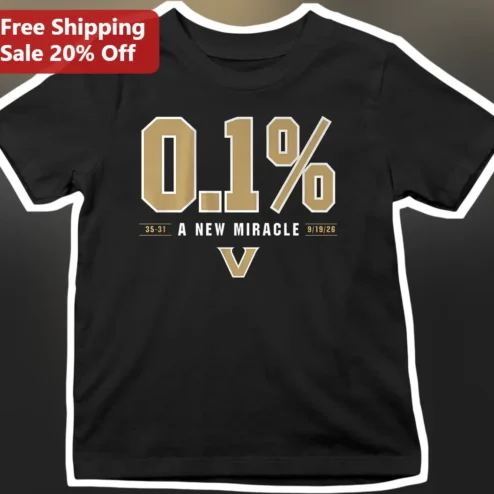 0.1% A New Miracle Tee Vanderbilt Commodores Football Gift