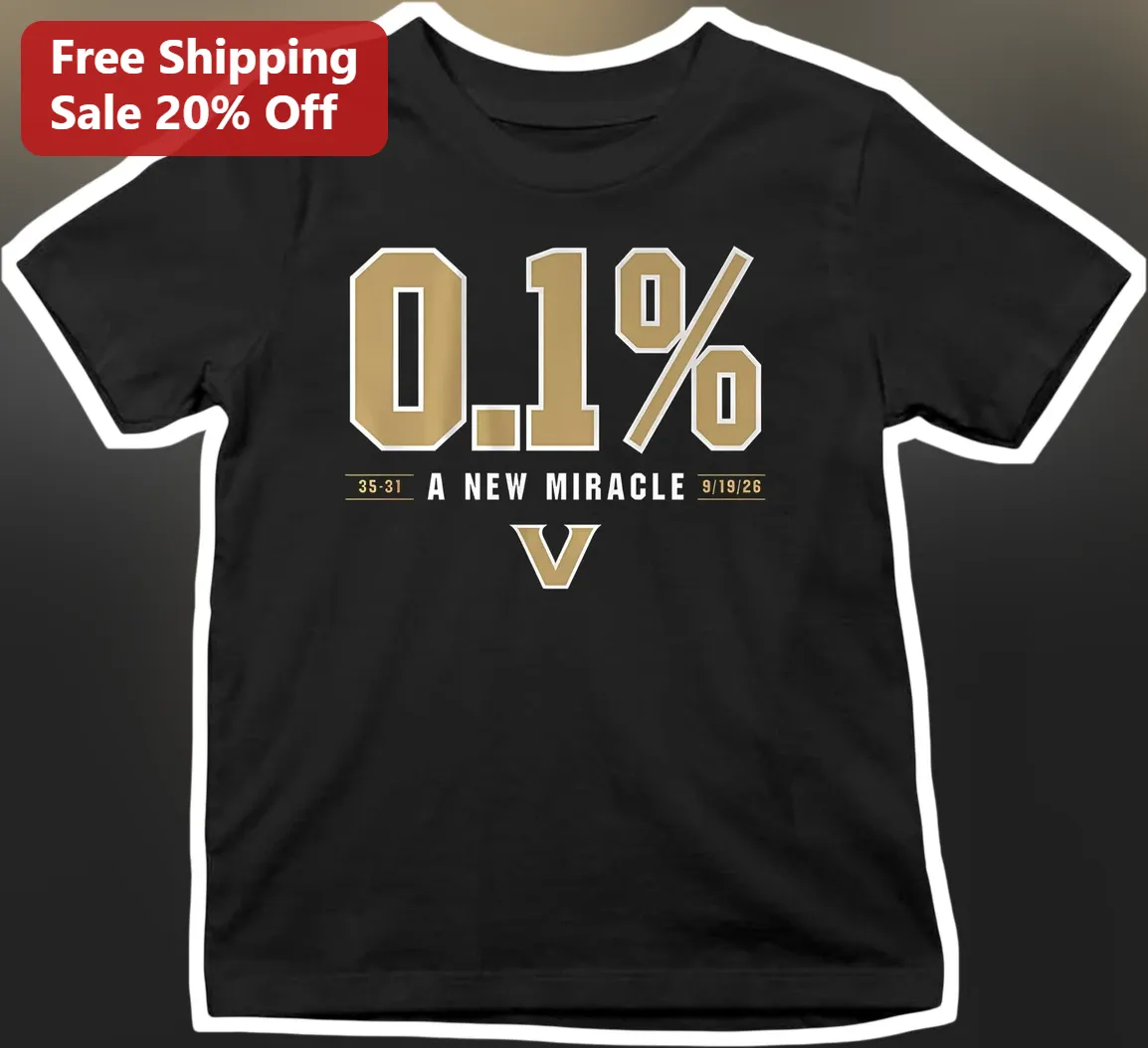 0.1% A New Miracle Tee Vanderbilt Commodores Football Gift
