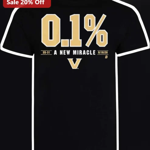 0.1% A New Miracle Virginia Cavaliers Football Tee