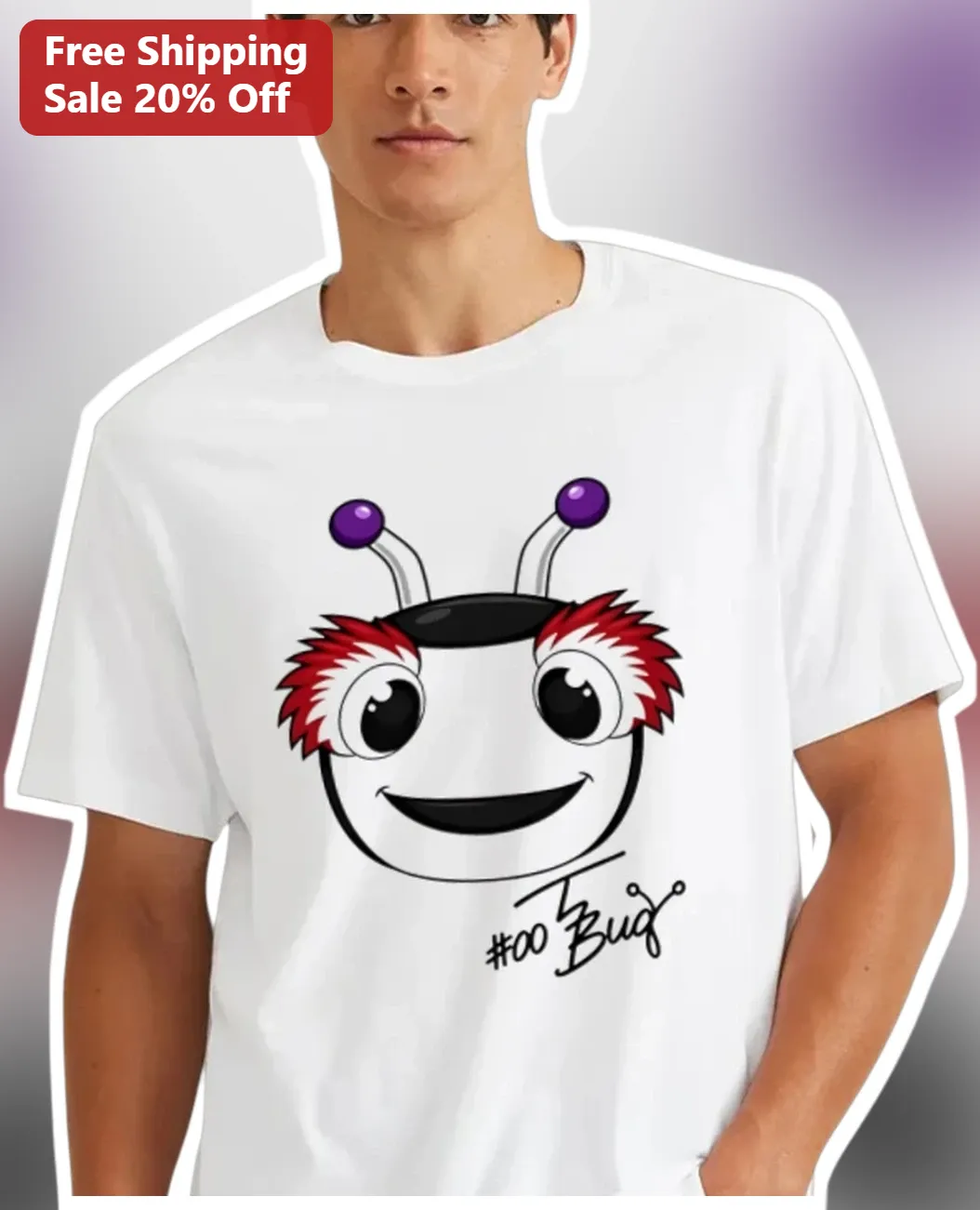 #00 Bug Graphic Tee Funny Coding Humor Shirt for Software Developers Programmers
