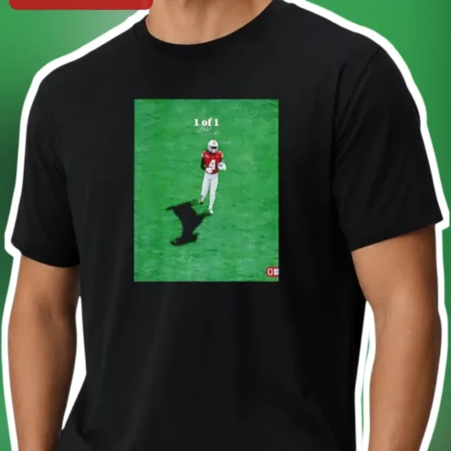 1 of 1 Jalen Milroe Alabama Crimson Tide Football Player Signature Graphic Tee