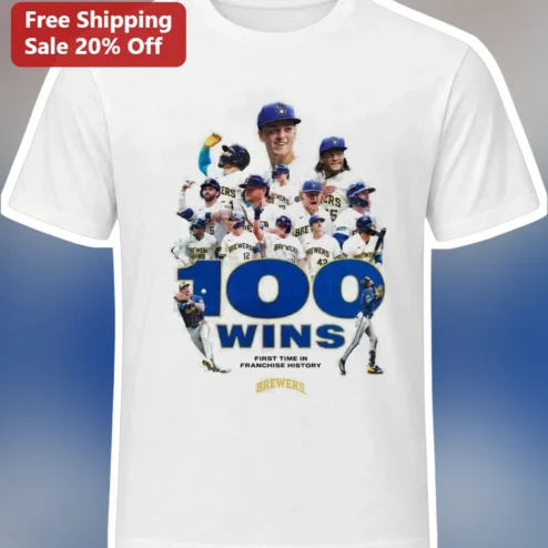 Wins First Time In Franchise History Milwaukee Brewers Tee