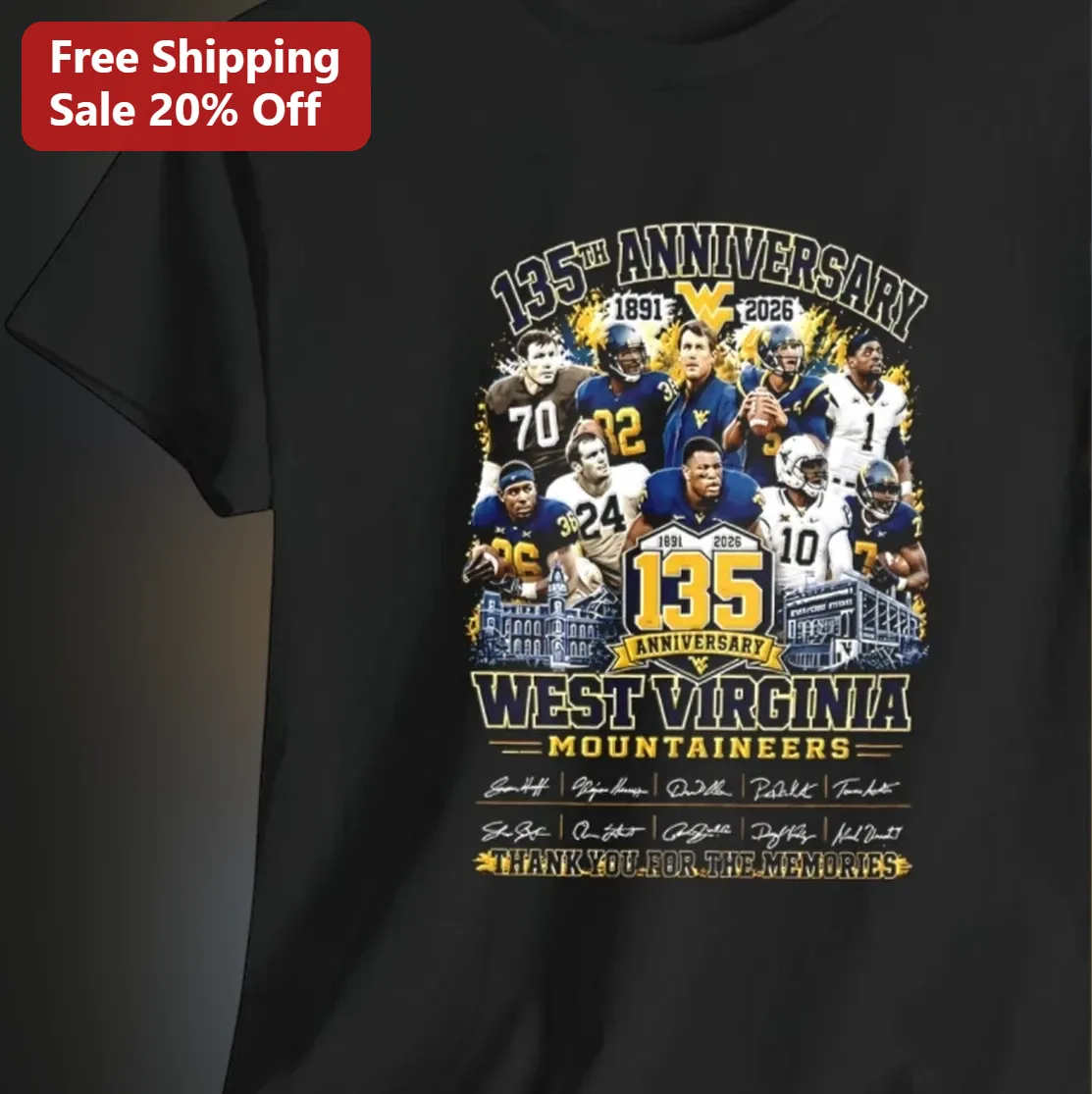 135th Anniversary 2026 West Virginia Mountaineers Thank You For The Memories Tee Gift for Fans