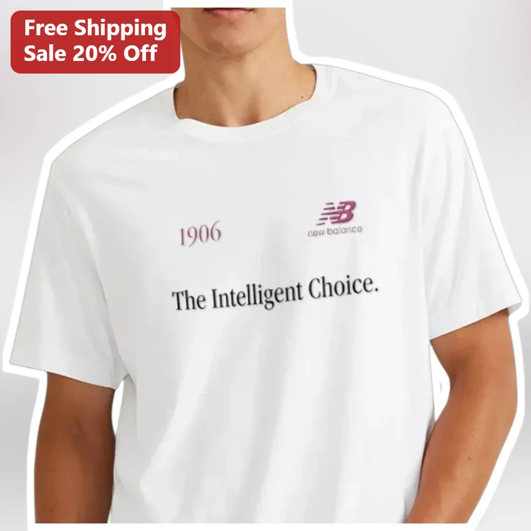 1906 The Intelligent Choice Tee Vintage Typography Graphic Shirt for Intellectuals