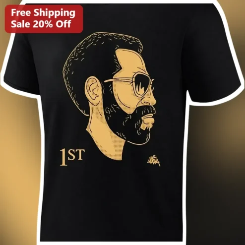 1ST Tee Lance Stephenson Signature Gold Line Art Basketball Fan Apparel