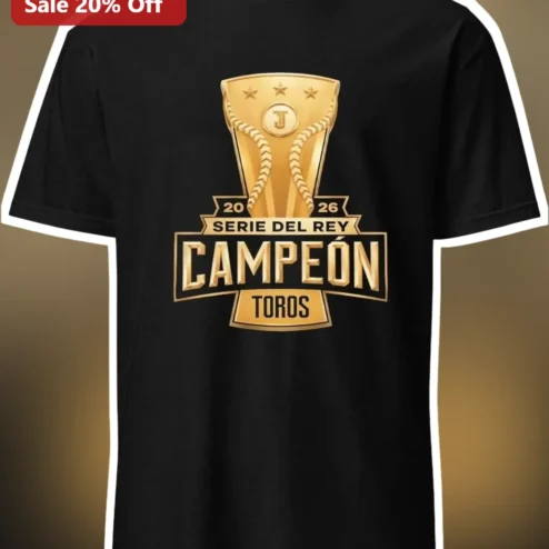20 Serie Del Rey Campeón 26 Toros Tee Baseball Championship Graphic Shirt