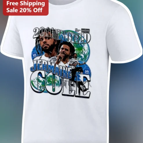 2011 The World Jermaine Cole J. Cole Graphic Tee Hip Hop Fan Gift