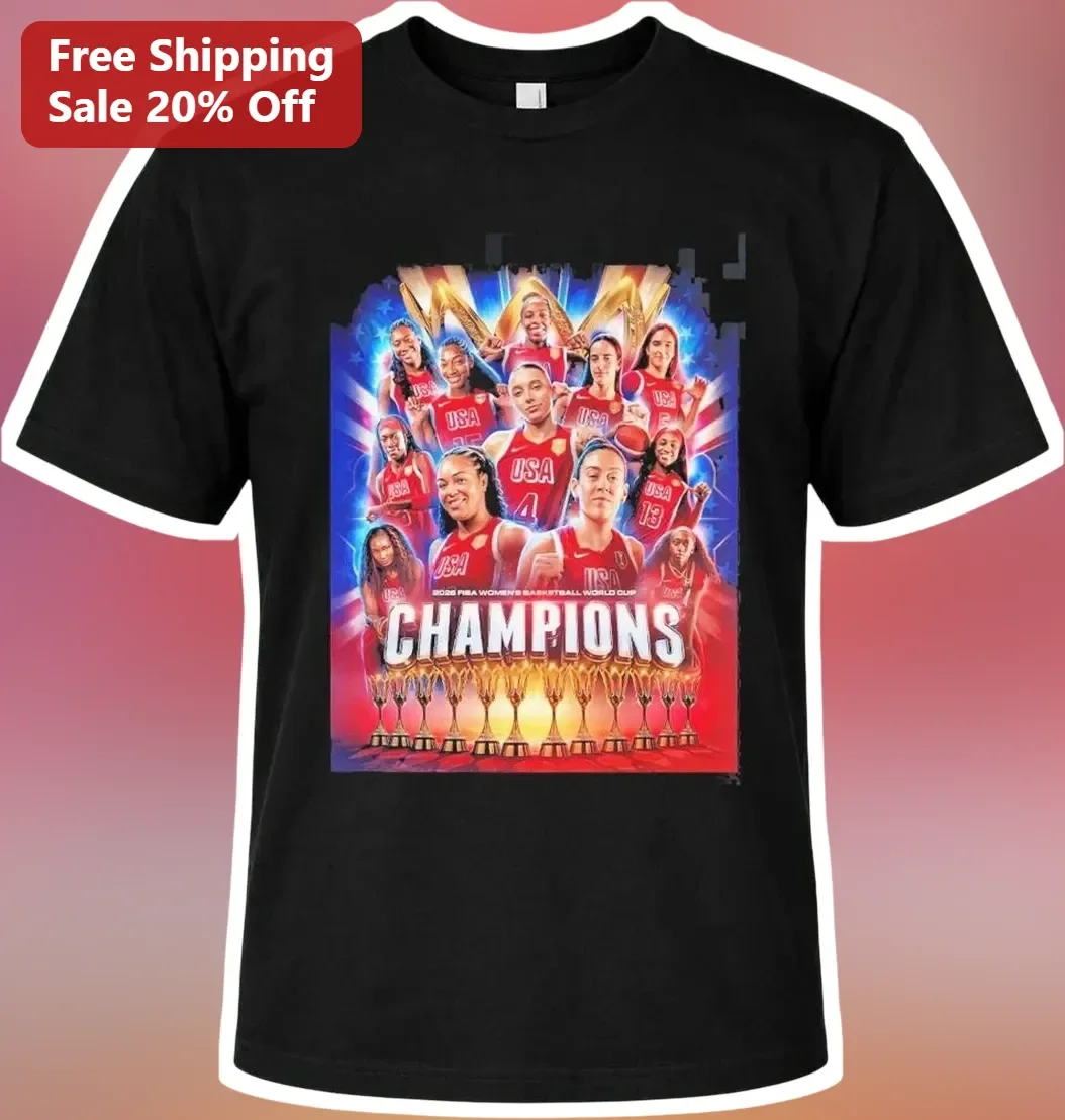 2022 FIBA Women's Basketball World Cup Champions USA Team Graphic Tee