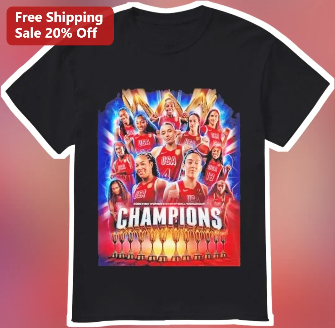 2022 FIBA Women's Basketball World Cup Champions USA Team Tee