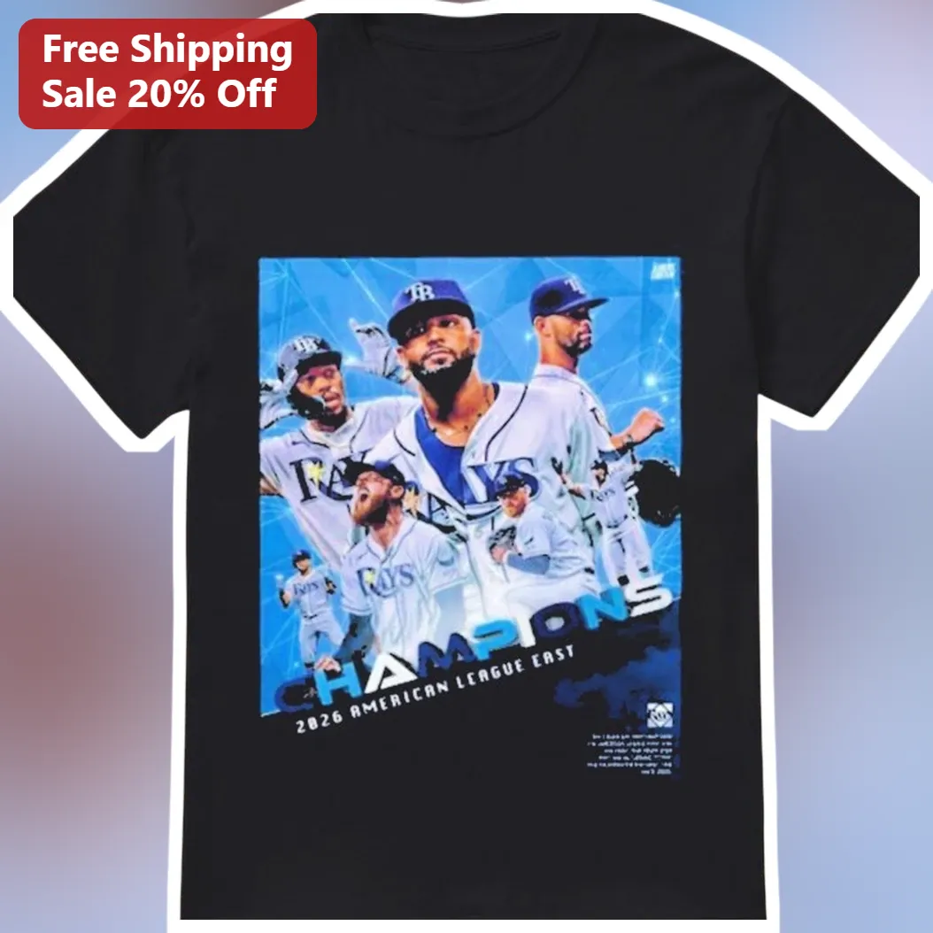 2026 American League East Champions Tee Tampa Bay Rays Baseball Fan Gift Shirt