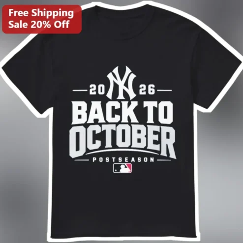 2026 Back to October Postseason Tee Baseball Fan Gift