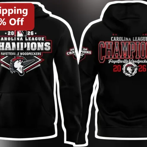 2026 Carolina League Champions Fayetteville Woodpeckers Hoodie