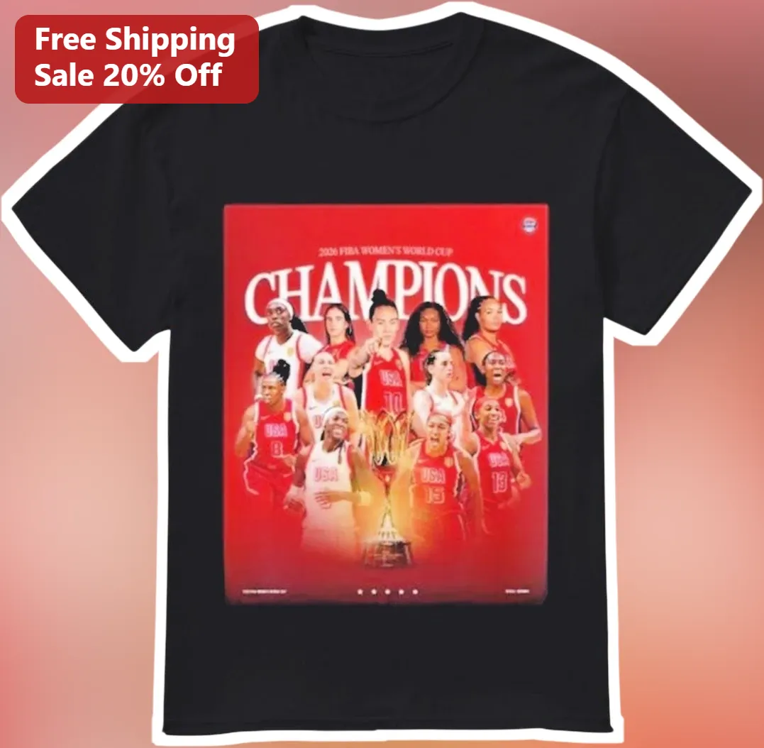 2026 FIBA Women's Basketball World Cup Champions USA Tee
